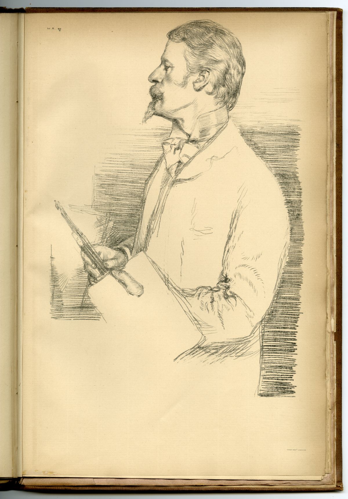 William Rothenstein『English Portraits』からウォルター・クレイン